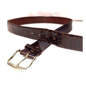 Mens Justin Genuine Alligator  Leather Belt size 42